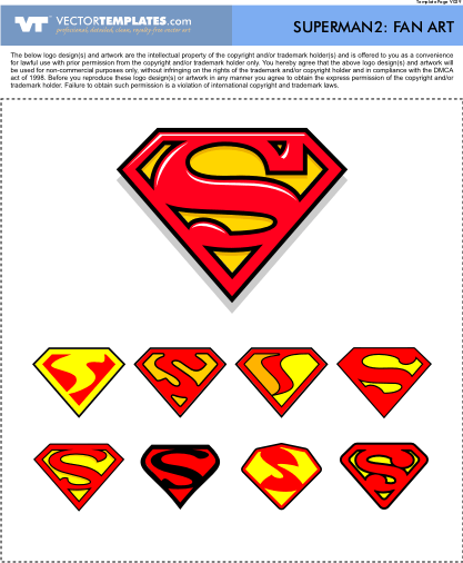 Vector Superman Logos : Free Download