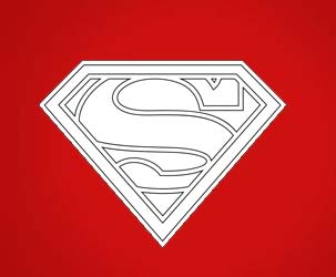 Superman Logo - Coloring Version